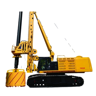 गहराई 130m बड़ा व्यास 4m रोटरी ड्रिलिंग रिग निर्माण कार्य के लिए TR500D मूल CAT बेस पर लगाया गया