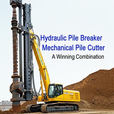 कुशल पाइल ब्रेकिंग के लिए 180mm क्राउड स्ट्रोक, 32mpa प्रेशर और 200L/min ऑयल फ्लो वाला हाइड्रोलिक पाइल ब्रेकर